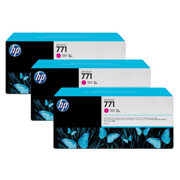 Inkoustová cartridge HP CR252A, 3-Pack, Designjet Z6200, No. 771, originál