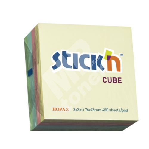 Samolepící bločky Stick n 76x76mm, Pastel mix, 400 listků 1