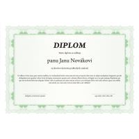 Certifikační papír A4, 20 listů, zelený, OP1577 2 (2)
