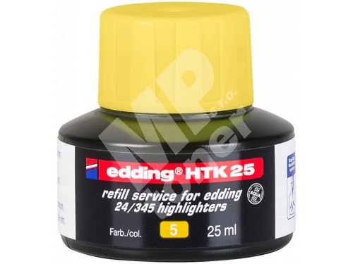 Inkoust do zvýrazňovačů Edding HTK 25, žlutý 2