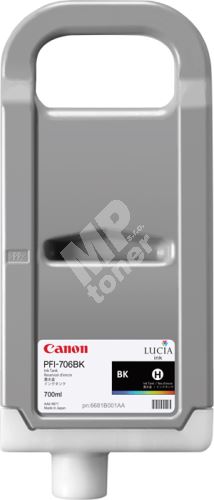 Cartridge Canon PFI-706BK, black, originál 1