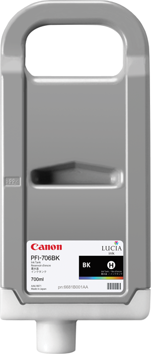 Inkoustová cartridge Canon PFI-706BK, iPF-8300, black, originál