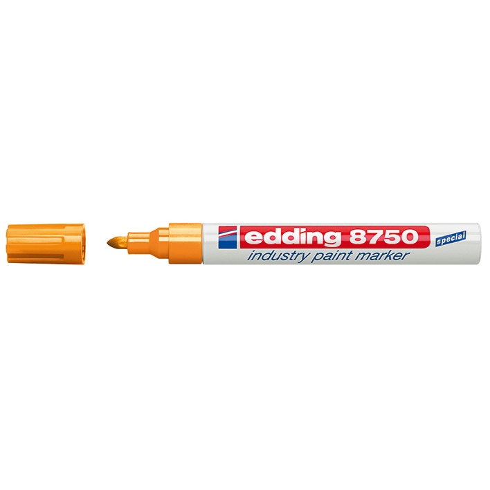Průmyslový lakový popisovač Edding 8750, oranžový