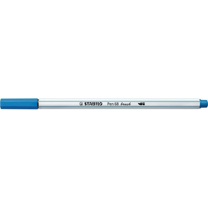 Štětcový fix Stabilo Pen 68 brush, tmavě modrá