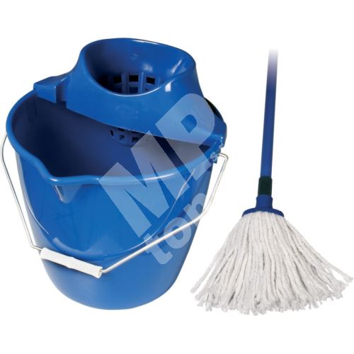 Spokar Úklidová souprava kbelík, ždímač, mop Modrá 1 sada 1