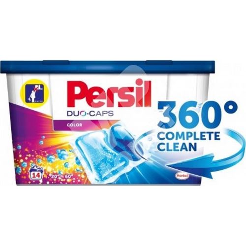 Persil 360° Complete Clean Color Duo-Caps gelové kapsle na barevné prádlo 14 dávek x 1