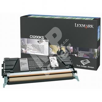 Toner Lexmark C530, C5200KS, černá, originál 1