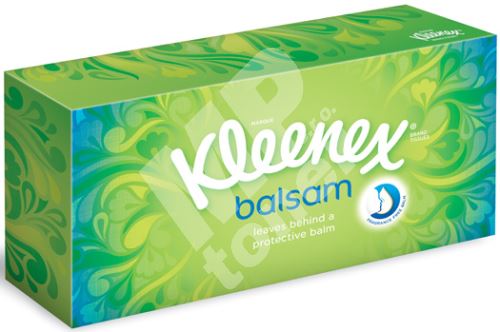 Kleenex Balsam hygienické kapesníky box 3 vrstvé 80 kusů 1