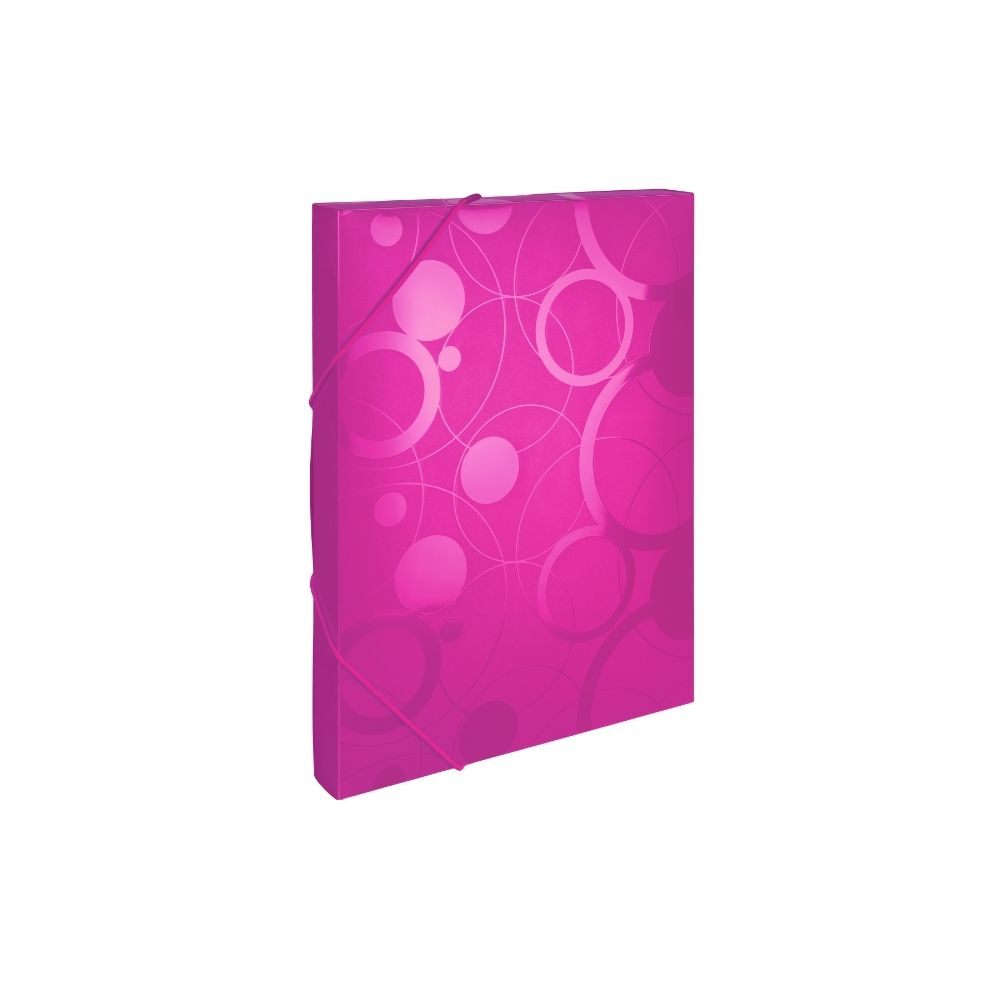 Krabice na spisy A4 s gumou Neo Colori, růžová