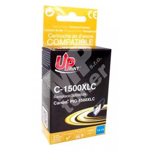 Cartridge Canon PGI-1500XL, cyan, 1050str., 14ml, UPrint 1