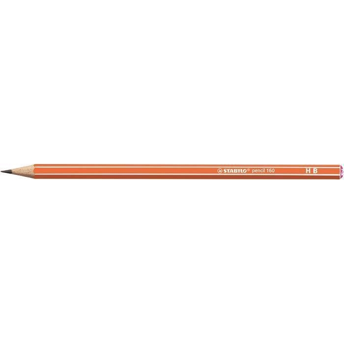 Grafitová tužka Stabilo Pencil 160, oranžová, šestihranná, HB