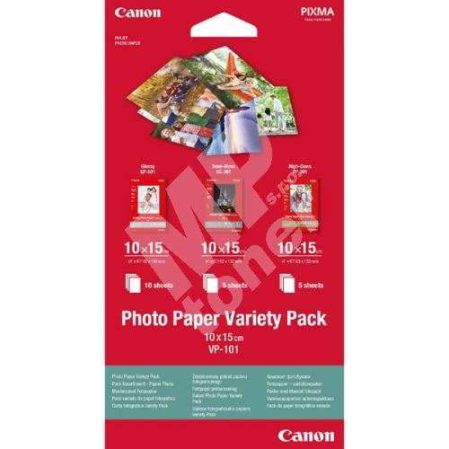 Fotopapír Canon Photo Paper Variety Pack VP-101, 10x15cm, 20 ks 1