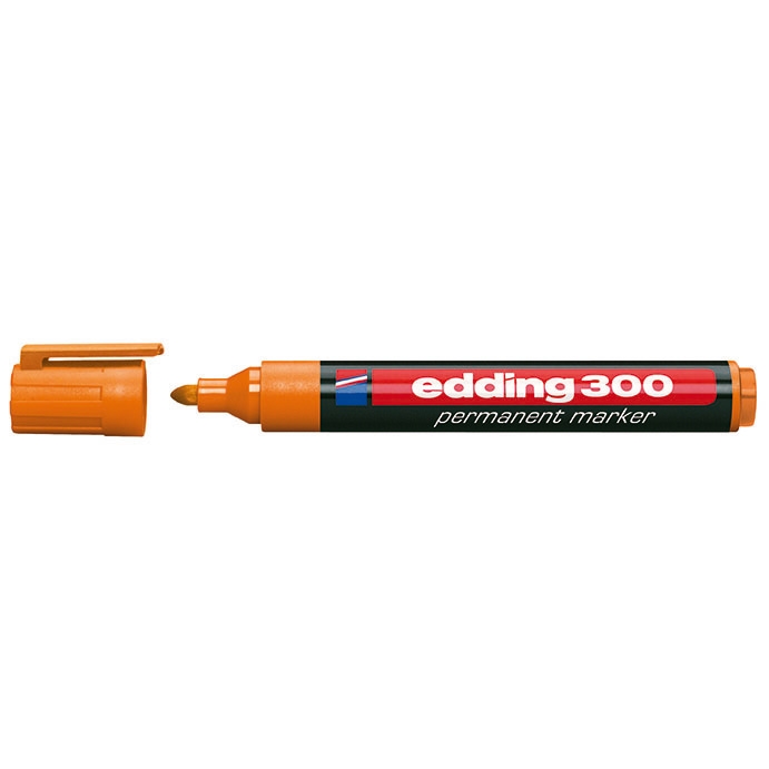 Průmyslový popisovač Edding 300, oranžový, 1,5-3mm, kuželový hrot