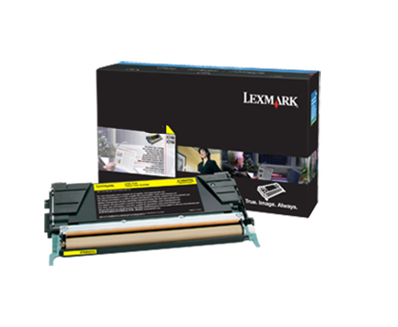 Toner Lexmark X748H3YG, X748DE, X748DTE, yellow, originál