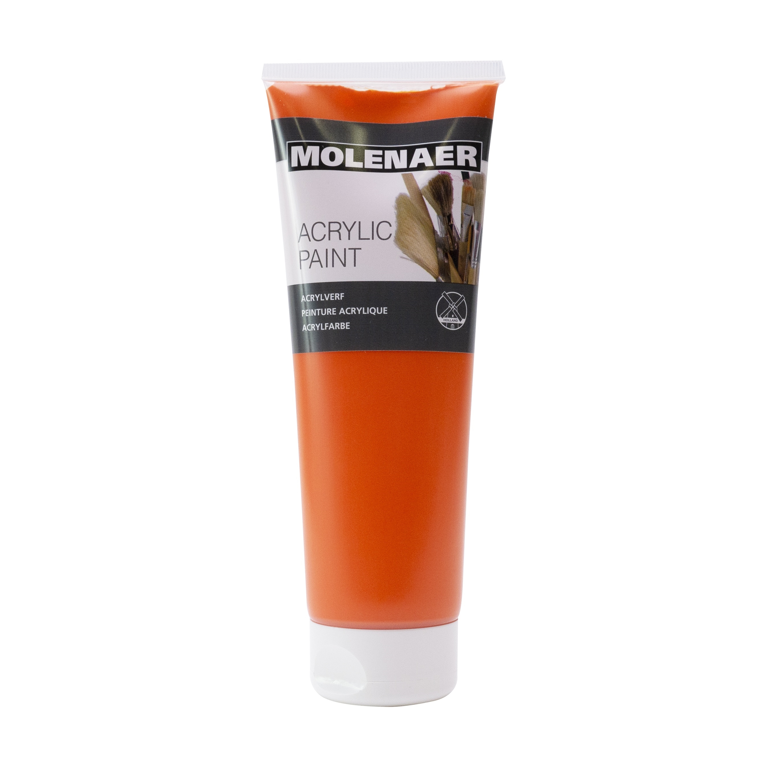 Akrylová barva Molenaer, 250 ml, oranžová