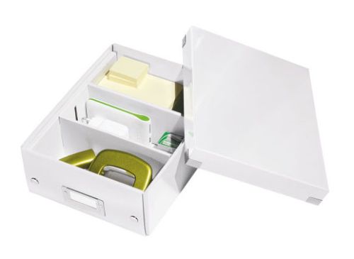 Archivační organizační box Leitz Click-N-Store S (A5), bílý
