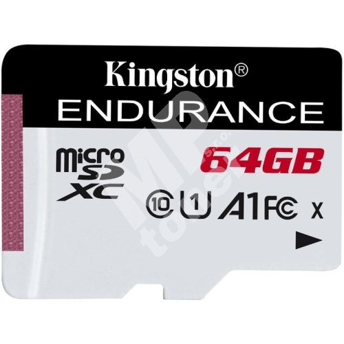 64GB Kingston microSDXC Endurance CL10 A1 95R/45W bez adapteru 1