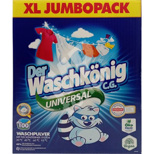 Waschkönig prací prášek Universal, 100 praní, 6 kg 1