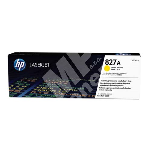 Toner HP CF302A, yellow, 827A, originál 1