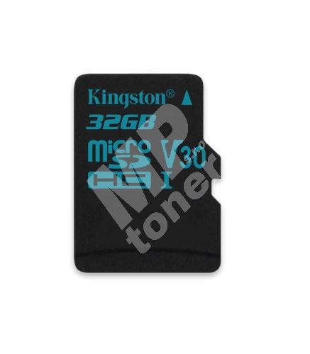 Kingston 32GB microSDHC Canvas Go UHS-I U3 V30 90R/45W bez adapteru 1