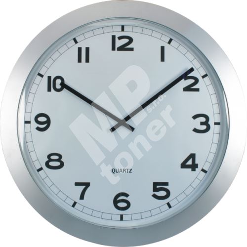 Spoko nástěnné hodiny XXL, 60cm, stříbrné 1