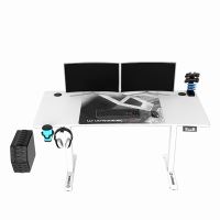 Herní stůl Ultradesk Level V2 White, 140x68x72-117cm, elektricky nastavitelná výška 2 (1)