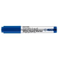 Popisovač na bílé tabule Monami 220 SigmaFlo Liquid modrý 2 (1)