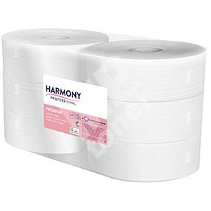 Papír toaletní v roli Harmony JUMBO šíře 260 mm, 2 vrstvy, celulóza, bílý 1