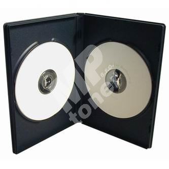 Obal, box na 2 ks DVD, černý, 14mm 1