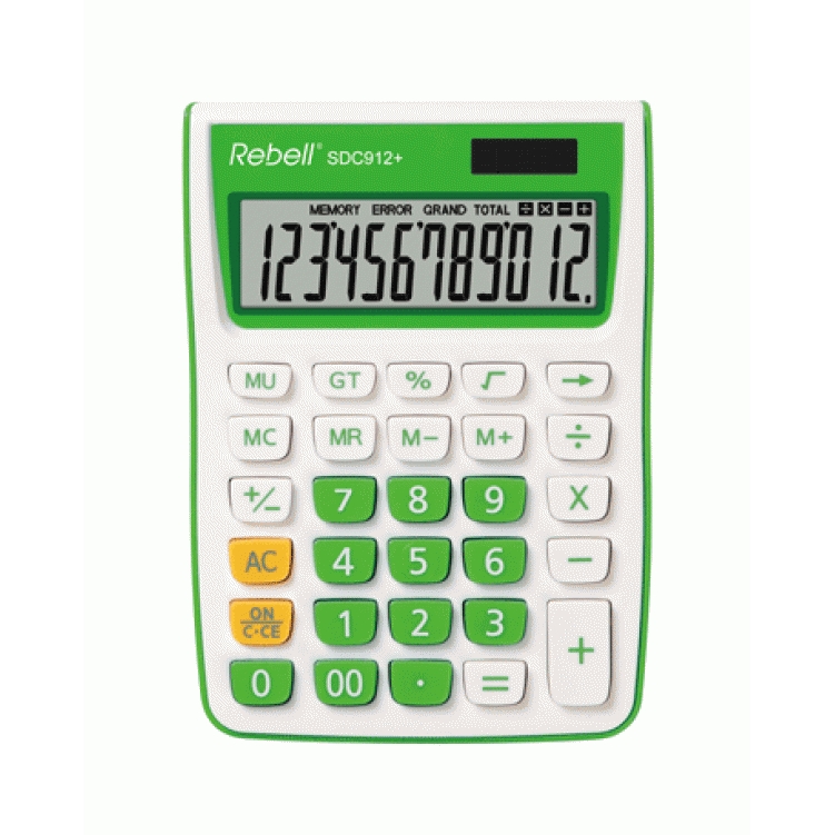 Kalkulačka Rebell SDC 912+ zelená