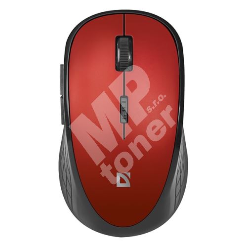 Myš Defender Hit MM-415, 1600DPI, optická, 6tl., bezdrátová, černo-červená 1