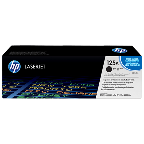 Toner HP CB540A, Color LaserJet CP1215, 1515, 1518, black, 125A, originál