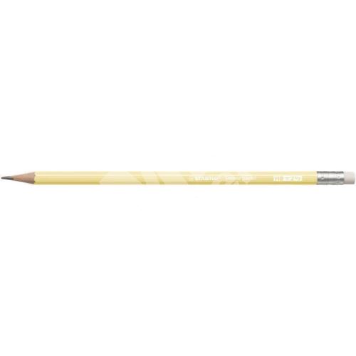 Grafitová tužka s gumou Stabilo Swano Pastel, žlutá, šestihranná, HB 1