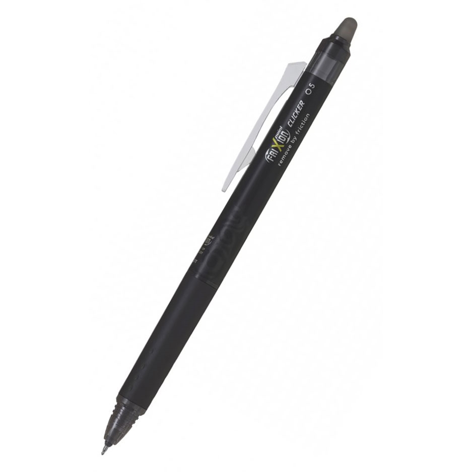Kuličkové pero Pilot Frixion Point Clicker, černá, 0,5, vymazatelný