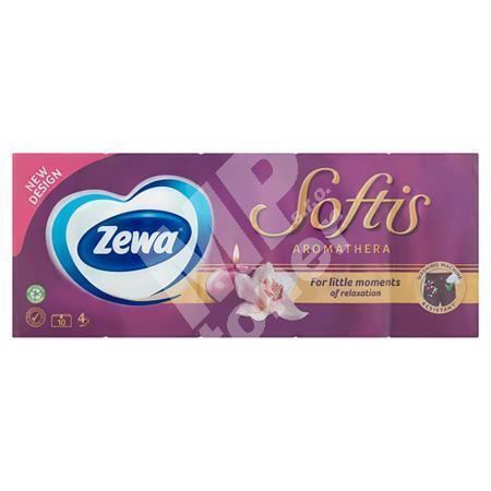 Papírové kapesníčky Zewa Softis, Aromatherapy, 3vrstvé, 10x9 ks 1
