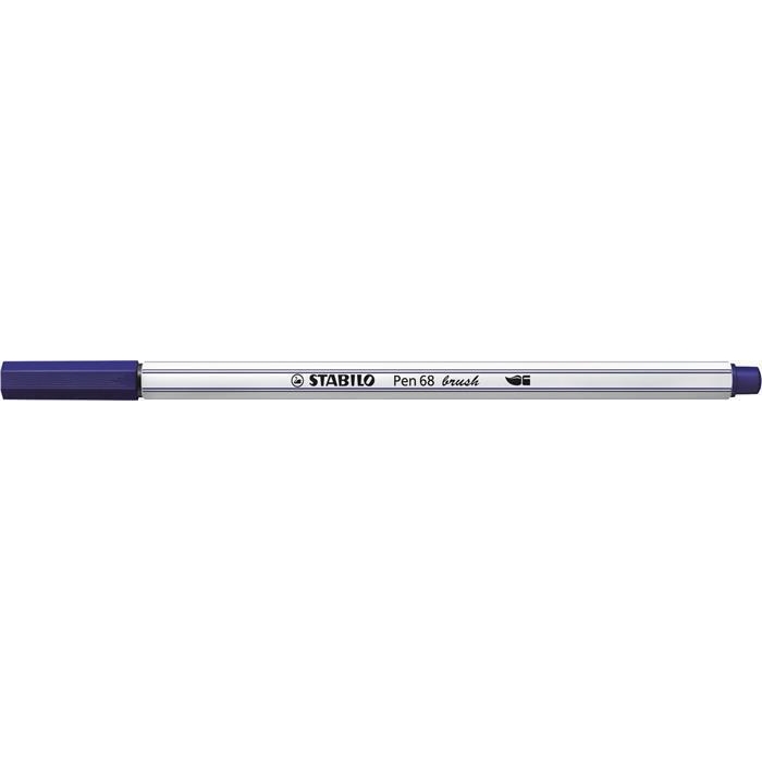 Štětcový fix Stabilo Pen 68 brush, pruská modrá