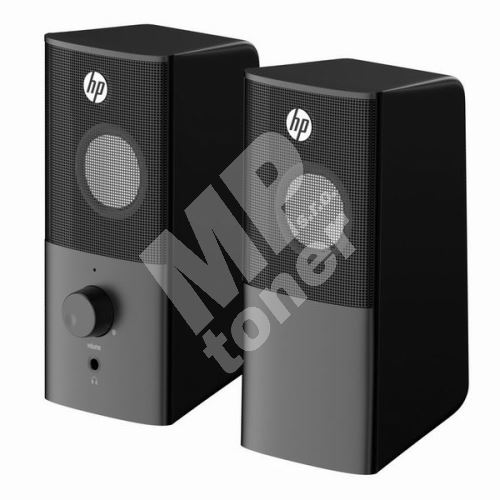 HP reproduktory DHS-2101, 2.0, 12W, černý, regulace hlasitosti, stolní, 3,5 mm jack 1