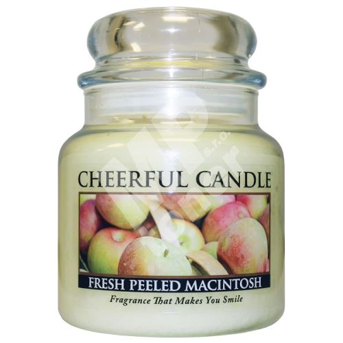 Cheerful Candle Vonná svíčka ve skle Čerstvé Jablko - Fresh Peeled Macintosh, 16oz 1