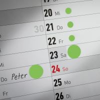 Etikety na ruční popis kolečko průměr 8 mm - světle zelené - 3179 4 (3)