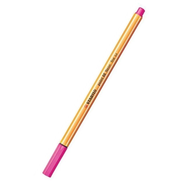 Liner STABILO Point 88, 0,4mm, neonově růžová