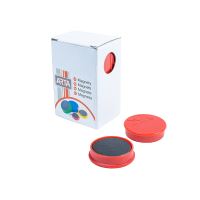 Magnety Arta průměr 30mm, červené, 10ks Magnety Arta průměr 30mm, červené, 10ks