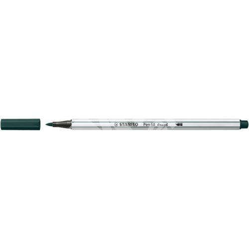 Štětcový fix Stabilo Pen 68 brush, zemní zelená 1