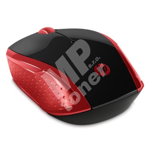 Myš HP 200 Wireless Red, 2.4 [GHz], optická, bezdrátová (USB), červená 1