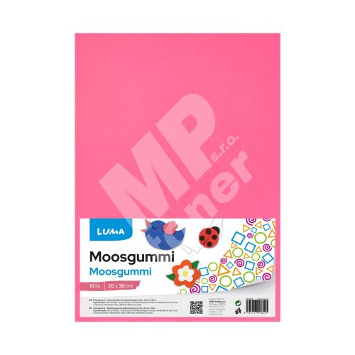 Moosgummi Luma A4, růžová, 10ks 1