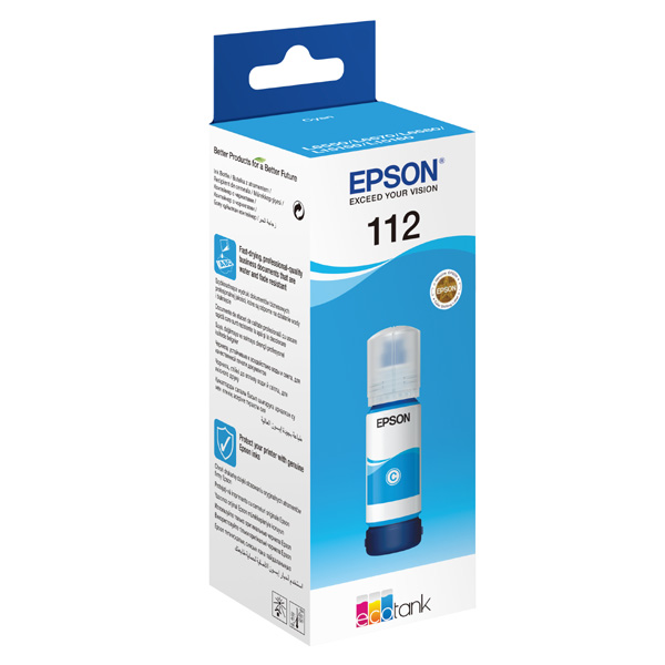 Inkoustová cartridge Epson C13T06C24A, L15150, L15160, cyan, 112, originál