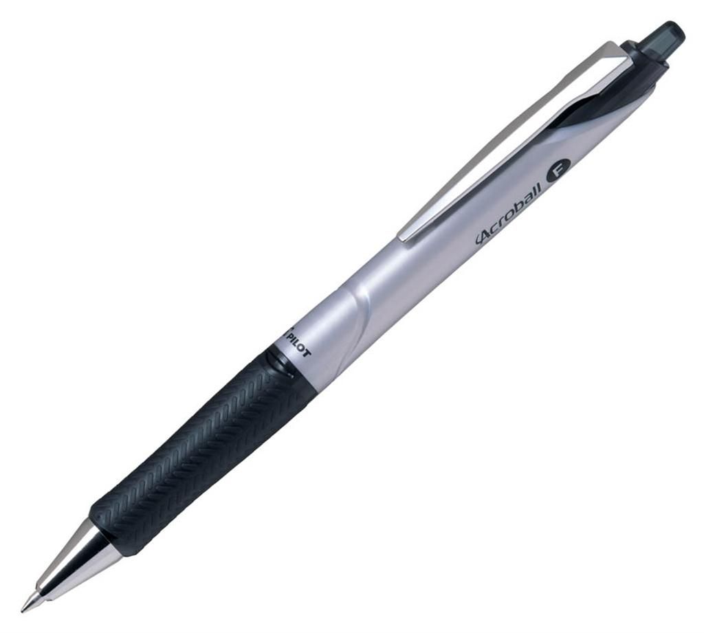 Kuličkové pero Pilot Acroball, černá, 0,7 mm, kovový klip