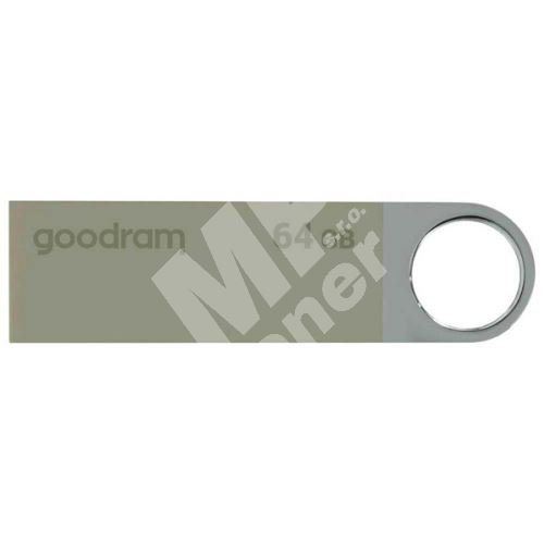 64GB Goodram UUN2, USB flash disk 2.0, stříbrný 1