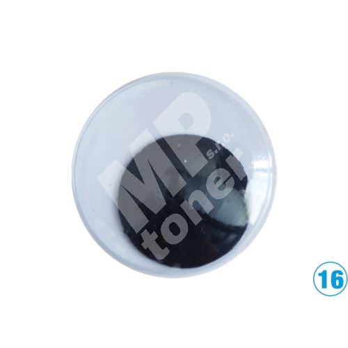 Oči samolepící kulaté Luma 16mm, 20ks 1