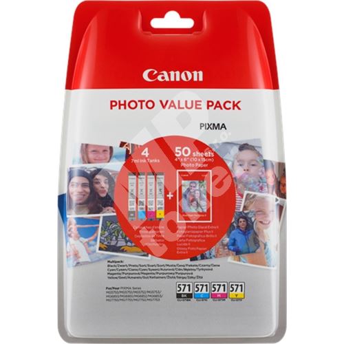 Cartridge Canon CLI-571, CMYK, 0386C006, originál 1