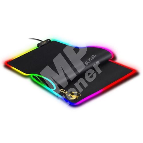 Herní podložka pod myš Genius GX-Pad 800S RGB, 800*300 mm, 3 mm, černá, podsvícená 1